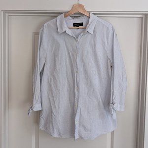 Banana Republic Striped Classic Tunic Blouse